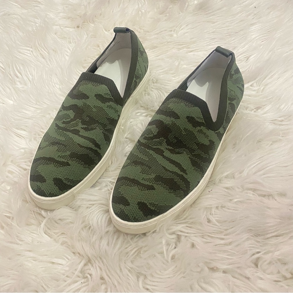 Banana Republic | camo flyknit slip on sneakers